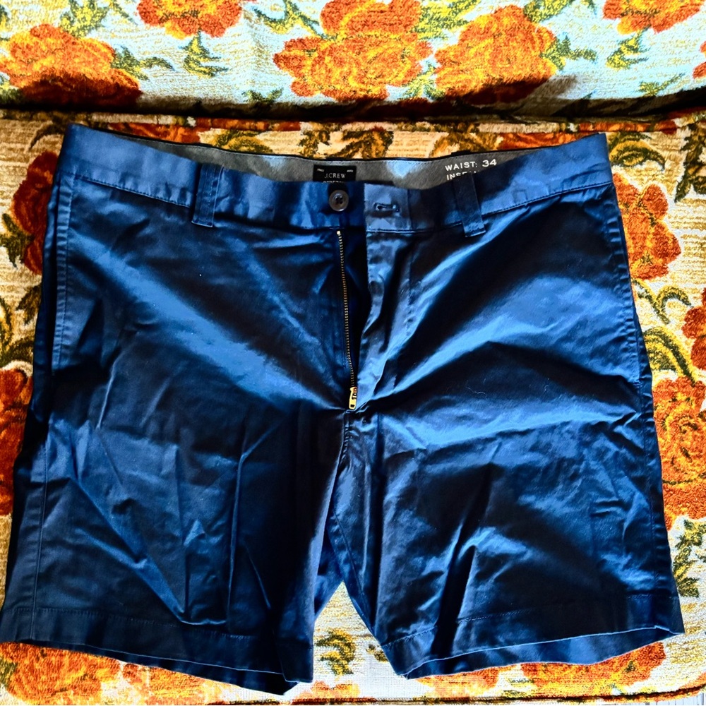 J. Crew Black Flat Front Shorts